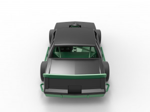 Vintage Asphalt Modified stock car Scale 1 to 25 Modelo de impresión 3D