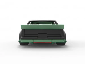 Vintage Asphalt Modified stock car Scale 1 to 25 3D Print Model