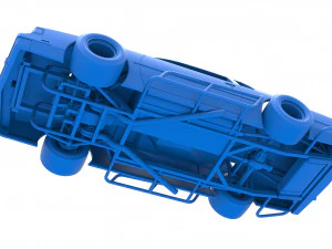 Vintage Asphalt Modified stock car Scale 1 to 25 3D Print Model