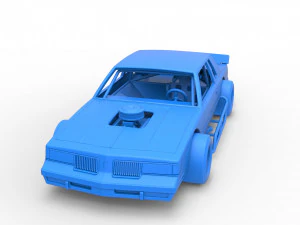 Vintage Asphalt Modified stock car Scale 1 to 25 3D Print Model