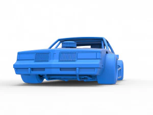 Vintage Asphalt Modified stock car Scale 1 to 25 3D Print Model