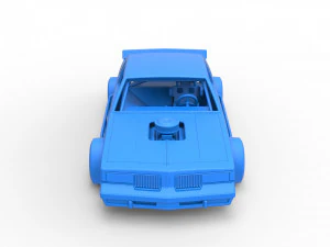 Vintage Asphalt Modified stock car Scale 1 to 25 3D Print Model