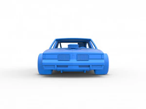Vintage Asphalt Modified stock car Scale 1 to 25 3D Print Model