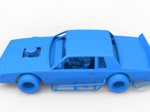 Vintage Asphalt Modified stock car Scale 1 to 25 Modelo de impresión 3D