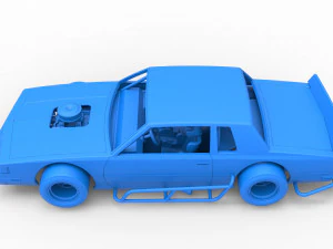 Vintage Asphalt Modified stock car Scale 1 to 25 3D Print Model