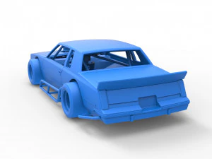 Vintage Asphalt Modified stock car Scale 1 to 25 3D Print Model