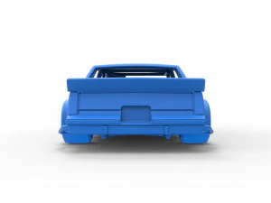 Vintage Asphalt Modified stock car Scale 1 to 25 3D Print Model