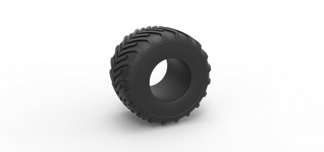 Monster Jam tire 23 Scale 1 to 25 Model do druku 3D .c4d .max .obj .3ds .fbx .stl .blend