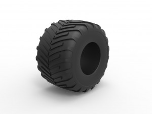 Monster Jam tire 23 Scale 1 to 25 Model do druku 3D