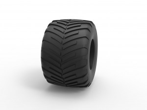 Monster Jam tire 23 Scale 1 to 25 Model do druku 3D