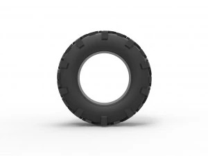 Offroad tire 64 Scale 1 to 25 3D Print Model