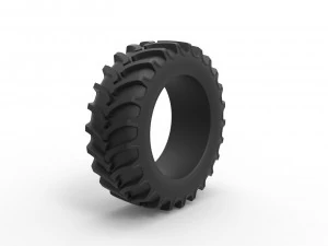 Tractor tire 15 Scale 1 to 25 3D Print Model