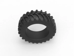 Tractor tire 15 Scale 1 to 25 3D Print Model
