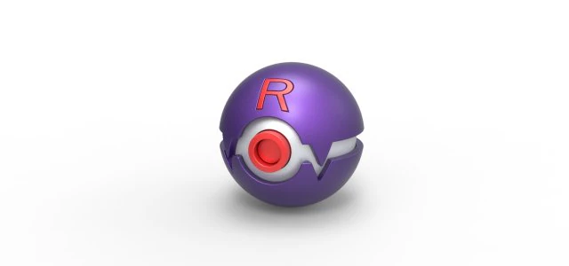 Team Rocket Ball Journeys 3D Print Model .c4d .max .obj .3ds .fbx .stl .blend