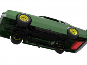 Vintage NASCAR race car Scale 1 to 25 Modello di stampa 3D