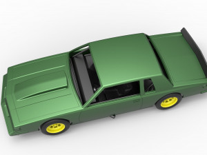 Vintage NASCAR race car Scale 1 to 25 Modello di stampa 3D