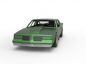 Vintage NASCAR race car Scale 1 to 25 Modello di stampa 3D