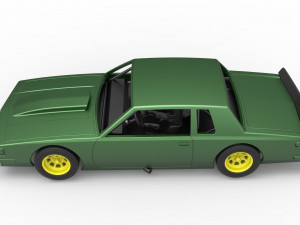 Vintage NASCAR race car Scale 1 to 25 Modello di stampa 3D