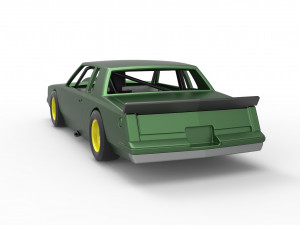 Vintage NASCAR race car Scale 1 to 25 Modello di stampa 3D
