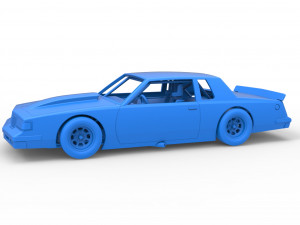 Vintage NASCAR race car Scale 1 to 25 Modello di stampa 3D