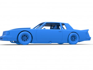 Vintage NASCAR race car Scale 1 to 25 Modello di stampa 3D