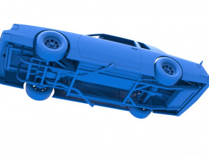 Vintage NASCAR race car Scale 1 to 25 Modello di stampa 3D