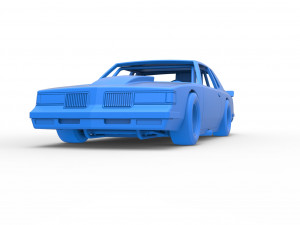 Vintage NASCAR race car Scale 1 to 25 Modello di stampa 3D