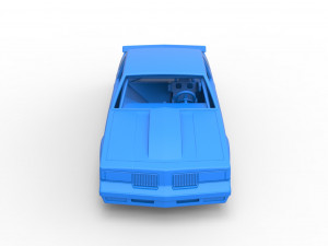 Vintage NASCAR race car Scale 1 to 25 Modello di stampa 3D