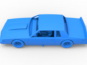 Vintage NASCAR race car Scale 1 to 25 Modello di stampa 3D