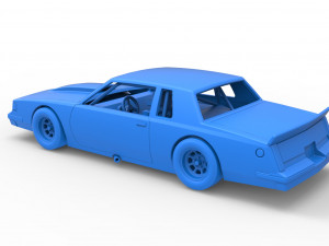 Vintage NASCAR race car Scale 1 to 25 Modello di stampa 3D
