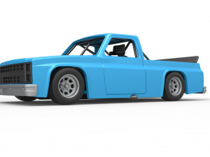 Vintage NASCAR race truck Scale 1 to 25 3Dプリントモデル