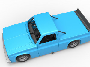 Vintage NASCAR race truck Scale 1 to 25 3Dプリントモデル