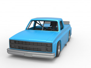 Vintage NASCAR race truck Scale 1 to 25 3Dプリントモデル