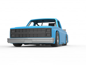 Vintage NASCAR race truck Scale 1 to 25 3Dプリントモデル