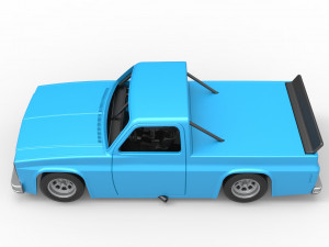 Vintage NASCAR race truck Scale 1 to 25 3Dプリントモデル