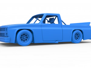 Vintage NASCAR race truck Scale 1 to 25 3Dプリントモデル