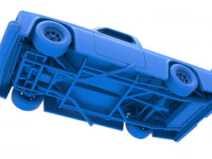 Caminh&atilde;o de corrida NASCAR vintage escala 1 a 25 Modelo de Impressão 3D
