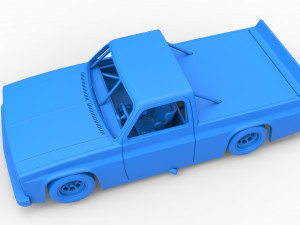 Vintage NASCAR race truck Scale 1 to 25 3Dプリントモデル
