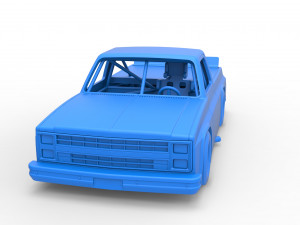 Vintage NASCAR race truck Scale 1 to 25 3Dプリントモデル