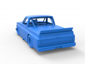 Vintage NASCAR race truck Scale 1 to 25 3Dプリントモデル