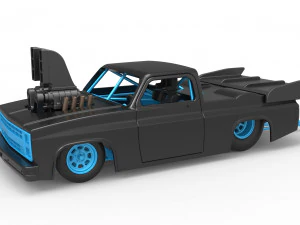 ड्रैगस्टर ट्रक स्केल 1 से 25 3D प्रिंट मॉडल