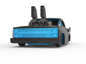 Dragster truck Scale 1 to 25 Model do druku 3D