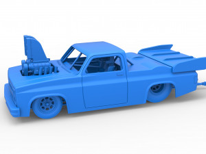 Dragster truck Scale 1 to 25 Model do druku 3D