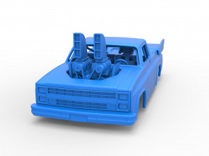 Dragster truck Scale 1 to 25 Model do druku 3D