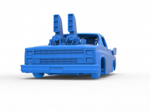 Dragster truck Scale 1 to 25 Model do druku 3D