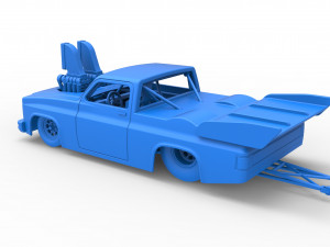 Dragster truck Scale 1 to 25 Model do druku 3D