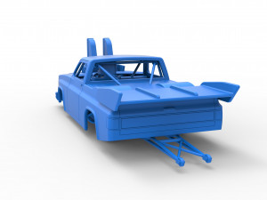 Dragster truck Scale 1 to 25 Model do druku 3D