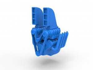 Engine V8 with double supercharger Version 6 Scale 1 to 25 Modèles 3D en vedette