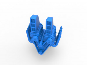 Engine V8 with double supercharger Version 6 Scale 1 to 25 Modèles 3D en vedette