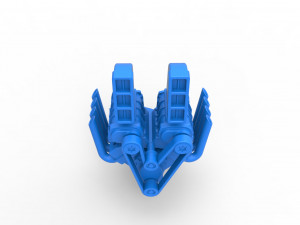 Engine V8 with double supercharger Version 6 Scale 1 to 25 Modèles 3D en vedette